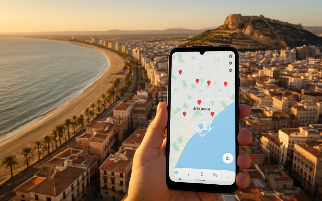 SEO local Alicante: negocios destacados en Google Maps con vista de la ciudad